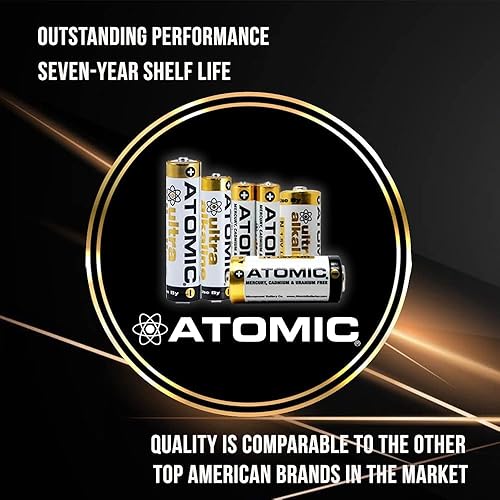 Miniatura 15 de ATOMIC AAAA 1.5V LR61 E96 MN2500 AM6 Batería ultra alcalina (paquete de 8)