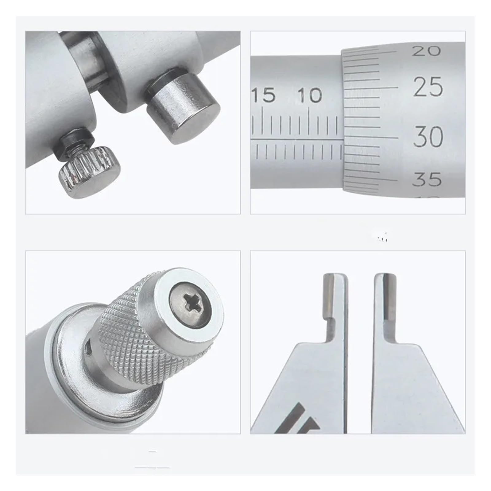 Innenmikrometer Innenmikrometer 5–30/25–50/50–75/75–100 mm/100–125 mm/125–150 mm/150–175 mm Schraubenlehre, metrische Mikrometer, Hartmetall-Messwerkzeuge(25-50mm)