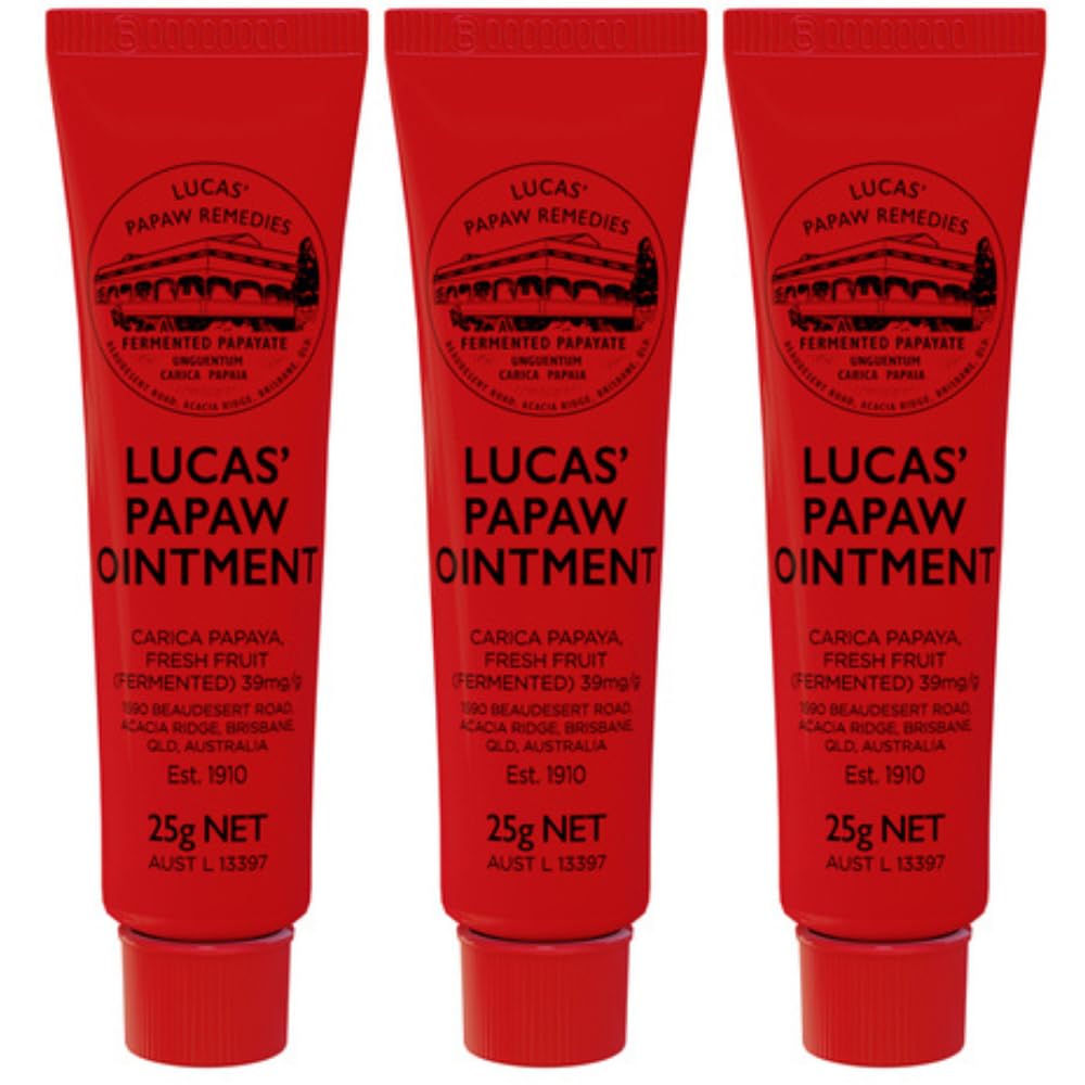 Lucas' Papaw maść 25 g, wyprodukowana w Australii, 3 sztuki