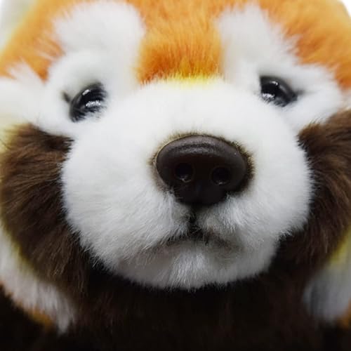 Miniatura 5 de keaiart-ly Peluche realista de panda rojo de peluche de animales realistas juguete de peluche súper suave