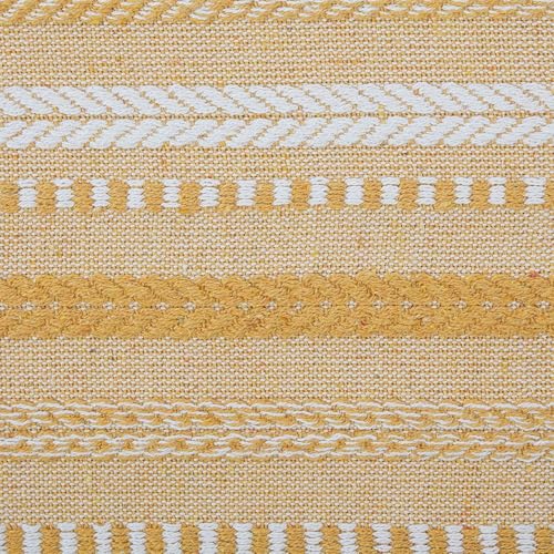 Image of THE HOME TALK Premium Cotton 4-6 Seater Table Runner -14x72 Inches-Yellow|Elegant Dining|Handcrafted Quality|Stylish Console Decor for Dining Table, Parties, Events