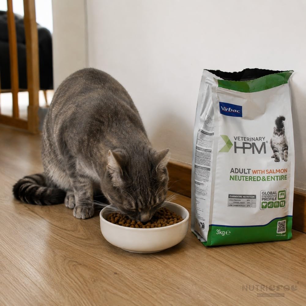 Hpm Virbac Feline Adult Neutered Entire Salmon 7Kg