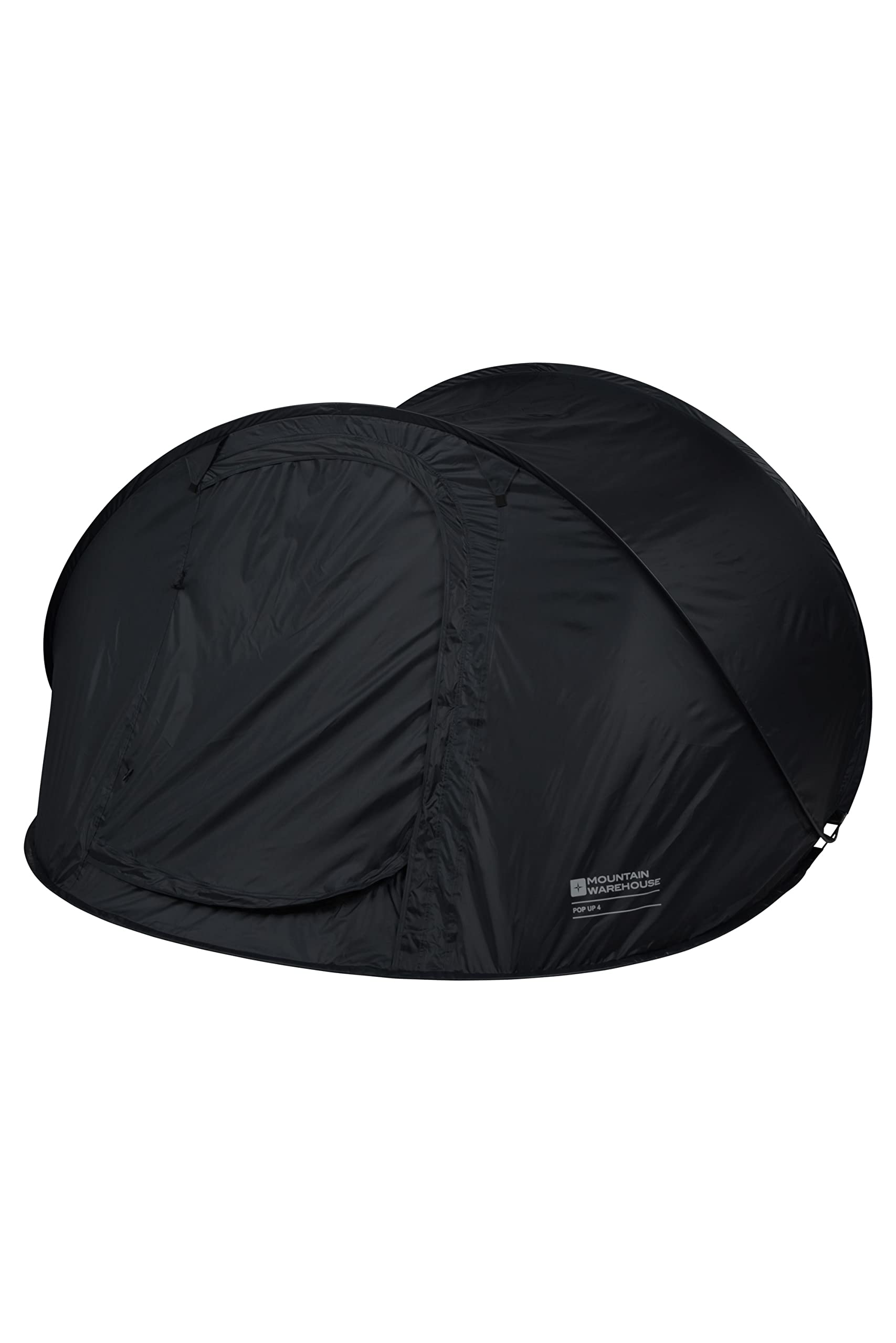 Mountain Warehouse Pop-Up Single Skin 4 Man Tent Black One Size
