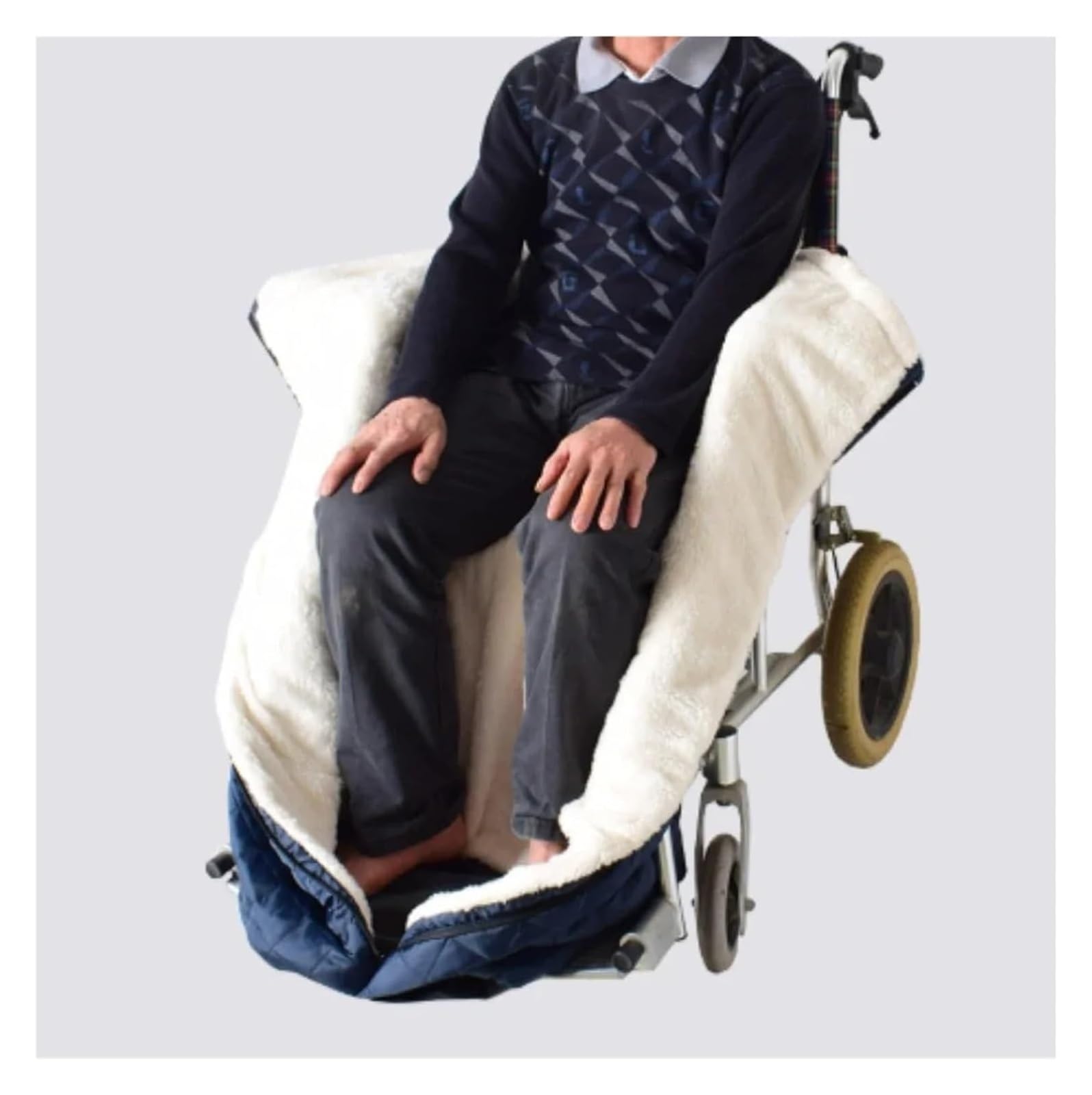 Manta para Silla de Ruedas, Protector de piernas for Pacientes Mayores, Impermeable, a Prueba Viento, a frío, Suministros cálidos for el Cuidado la Salud
