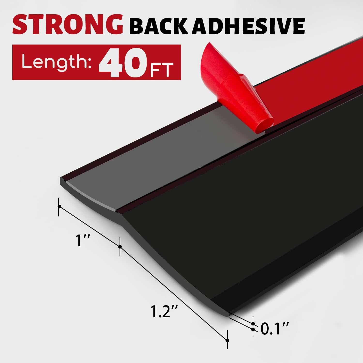 garage door seal top and sides seal strip, 40ft universal garage door weather stripping, durable garage door bottom seal replacement with adhesive backing and screws (black, 40ft) black 40ft