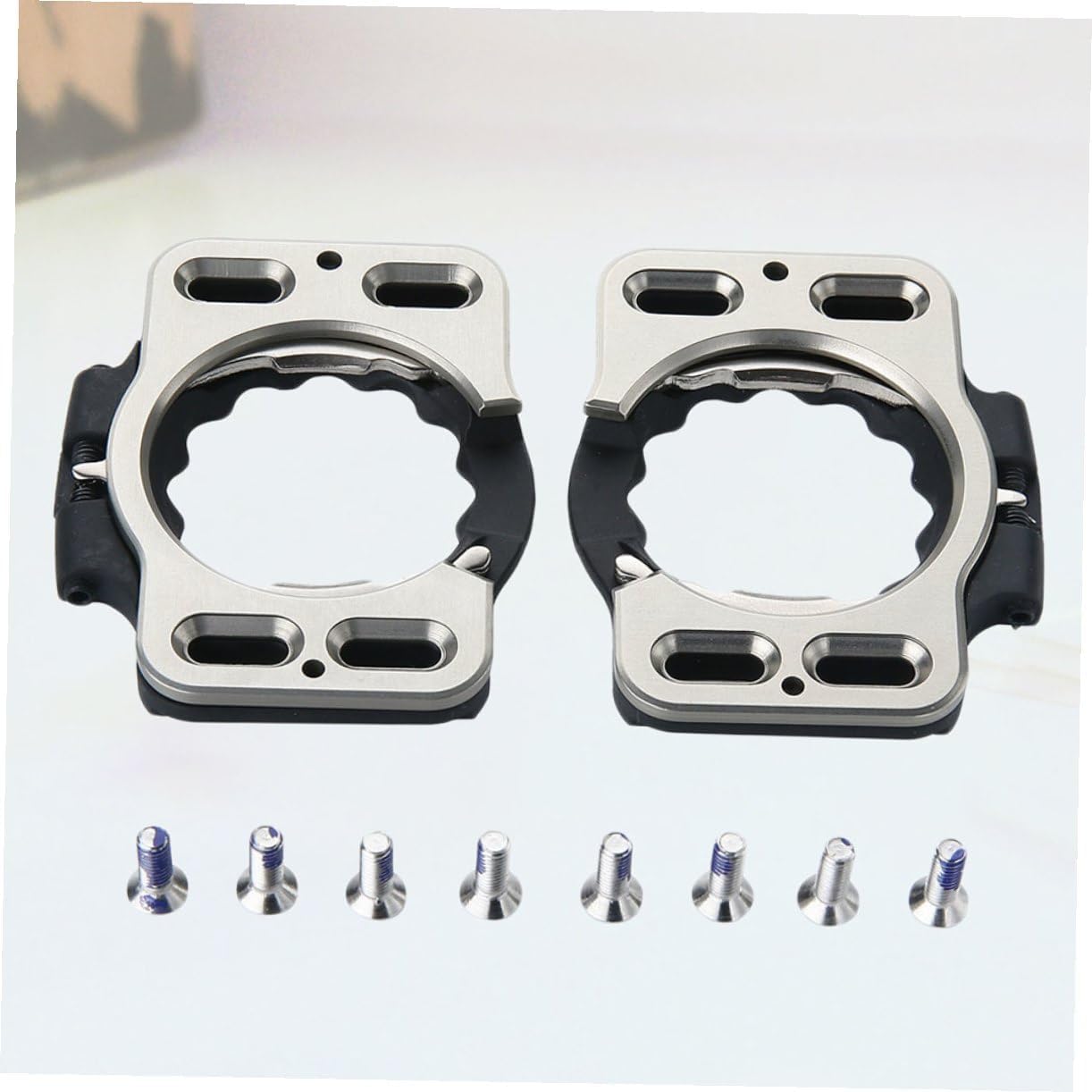 Kisangel Self-Locking Pedal Cleats for Road Bikes Durable Cycling Pedal Accessories Clip Compatible Most Bike Models for Cycling Enthusiasts and Commuters