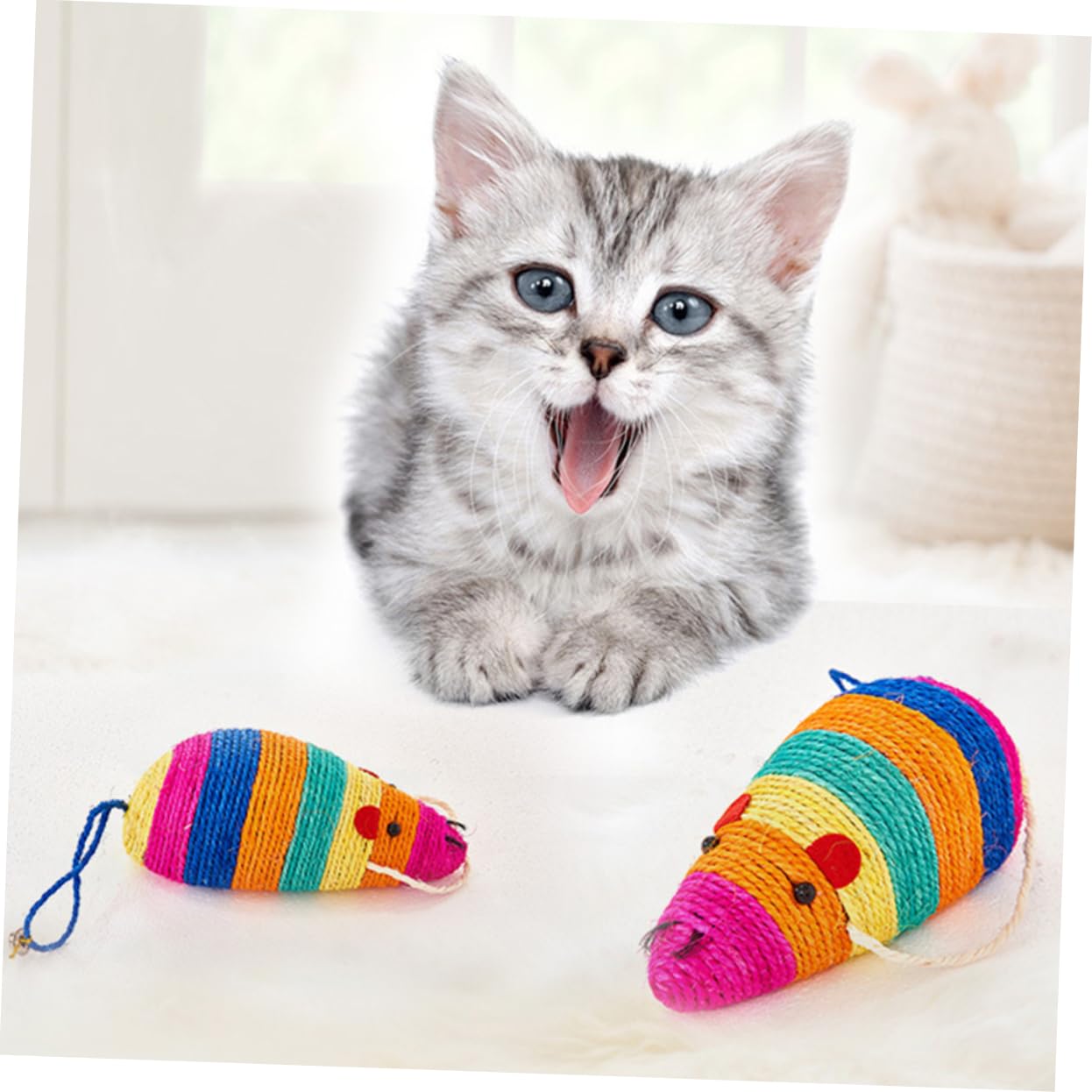 VANZACK Innovative Scratch Board Cat Scratch Pad Bell Fun Scratch Toy for Pet Cats