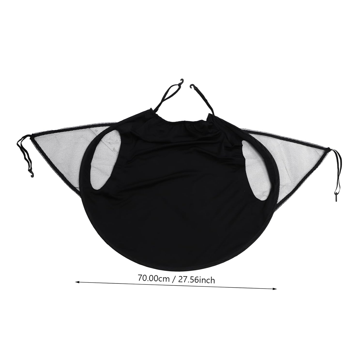 Totority Stroller Sunshade Umbrella Extra Long Windproof Stroller Awning Accessory for Sun Protection Easy to Install Lightweight Fits Models Black