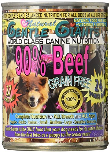 Gentle Giants All Natural Grain Free 90% Beef (12 Case) 13 oz