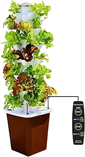 Hydroponic Growing System Kit – Indoor Vertical Hydroponic Garden Tower, 35 Planting Pods，Indoor Herb Garden,Lettuce Veget...
