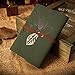 EvZ Vintage Dark Green PU Leather Cover Loose Leaf Blank Notebook Journal Diary Gift
