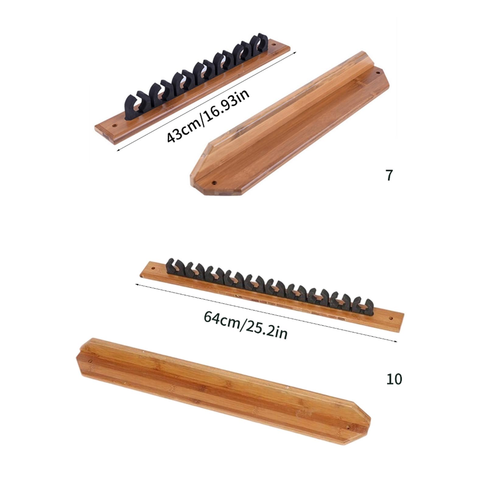 Supporto verticale per canna da pesca a parete in legno, per organizzare 7/10 canne da pesca e attrezzature in legno