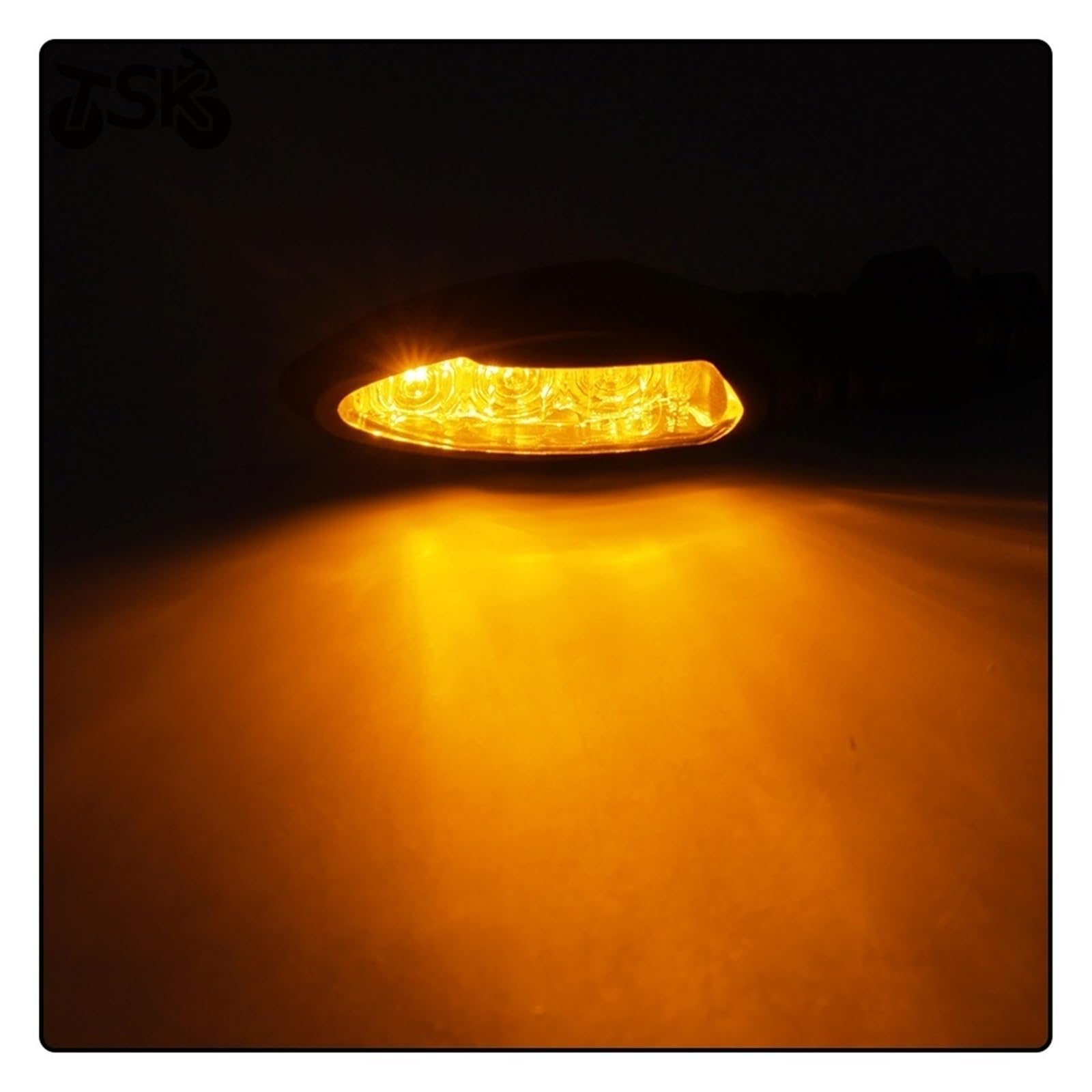 Indicatori di svolta per moto Girare per indicatore di segnale lampeggiante per LED per(Nero)