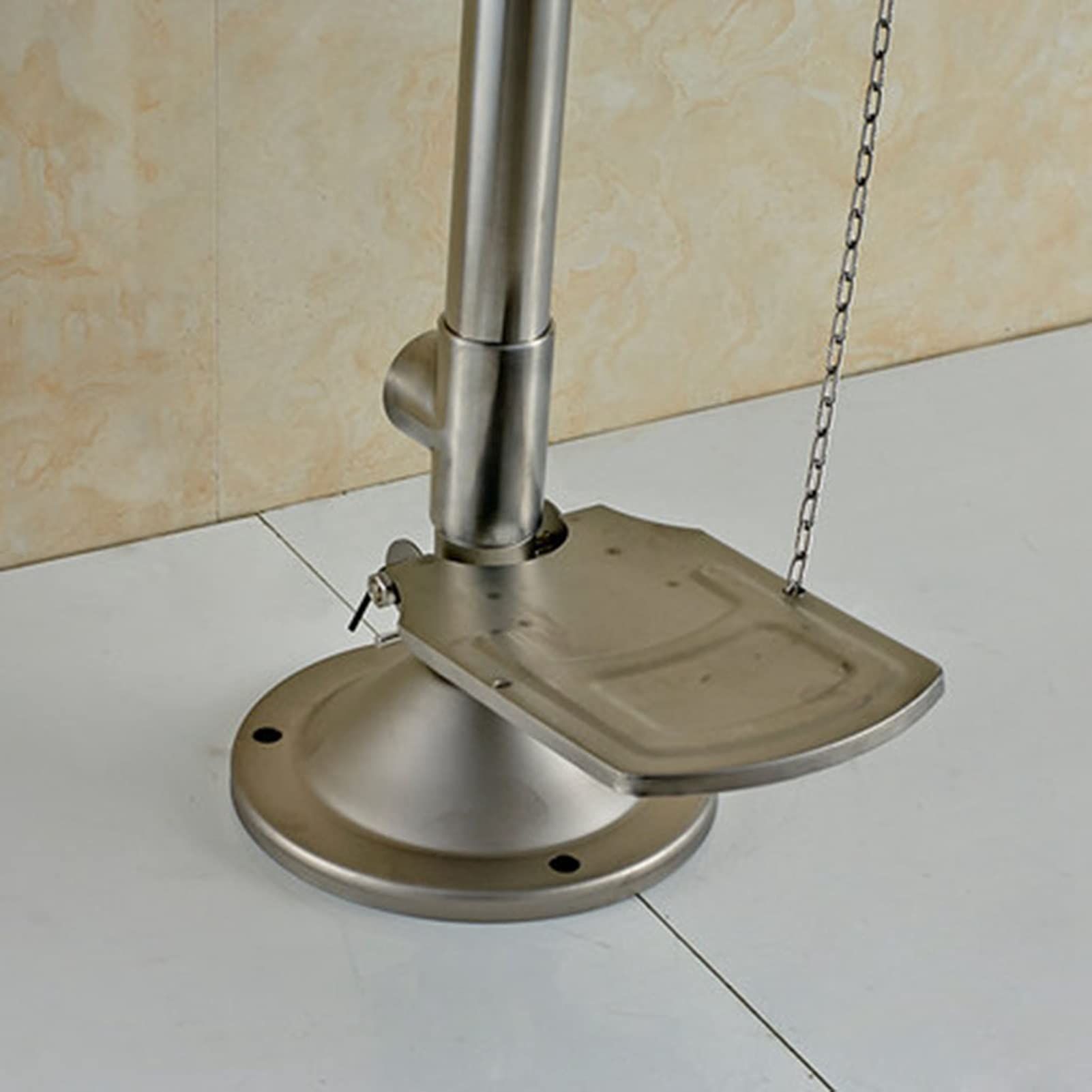 Estación de Lavado de Ojos de Emergencia. Estación combinada de Lavado de Cara y Ojos. Lavaojos de Emergencia portátil de Acero Inoxidable con Doble Boquilla para Uso en Laboratorios e indus