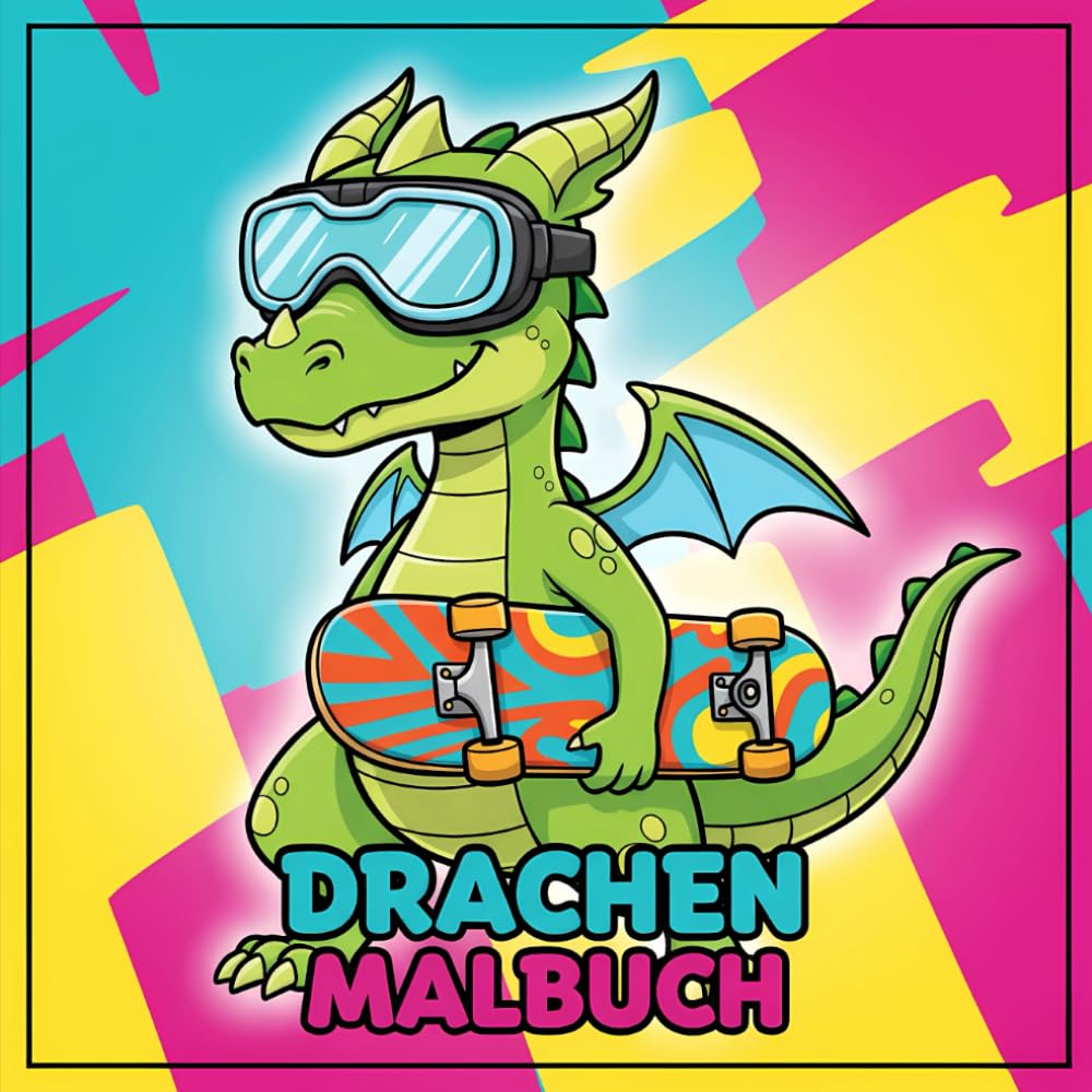 Drachen Malbuch: Über 50 liebevolle Fantasiemotive für kreative Momente und entspannte Ausmalstunden bei Kindern