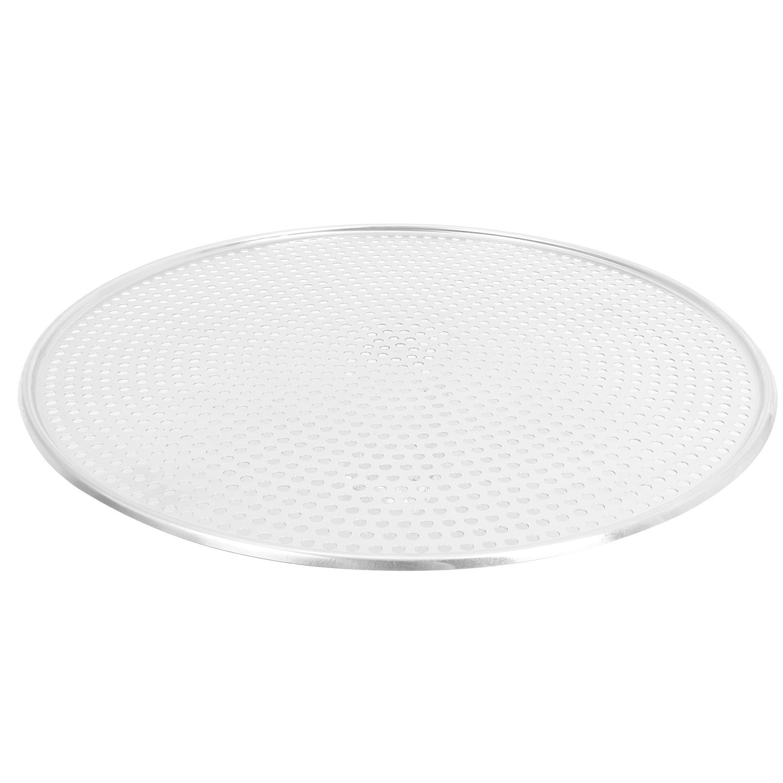 Gadpiparty Rundes Pizzablech aus Aluminium mit Lochung Hitzebeständig und Leicht zu Reinigen für Heimgebrauch und Kaffeehäuser