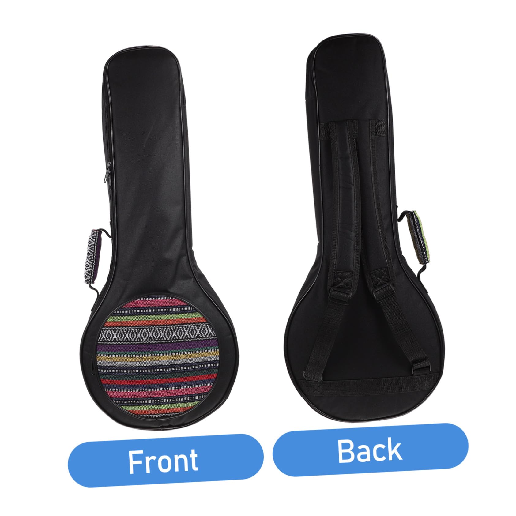 Paquet à Mandoline Imperméable en Nylon et Éponge Rembourrée Double Portage à Dos et Main