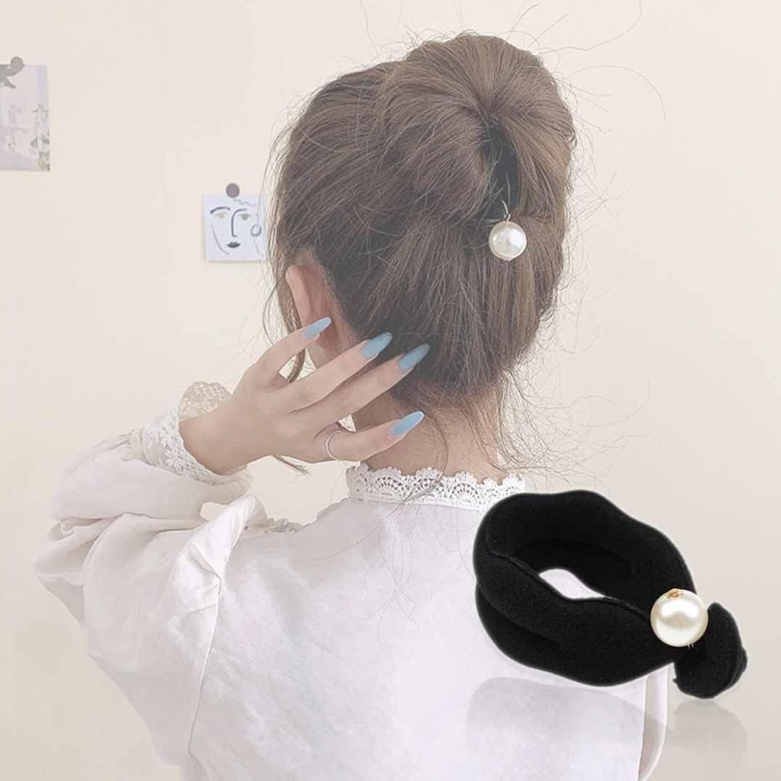 2Pcs Strumento per la Creazione Rapida di Chignon, Capelli Strumento per Intrecciare, Twist Curler Donut Strumenti, Magico Articolo per Raccogliere i Capelli in Modo Semplice e Veloce