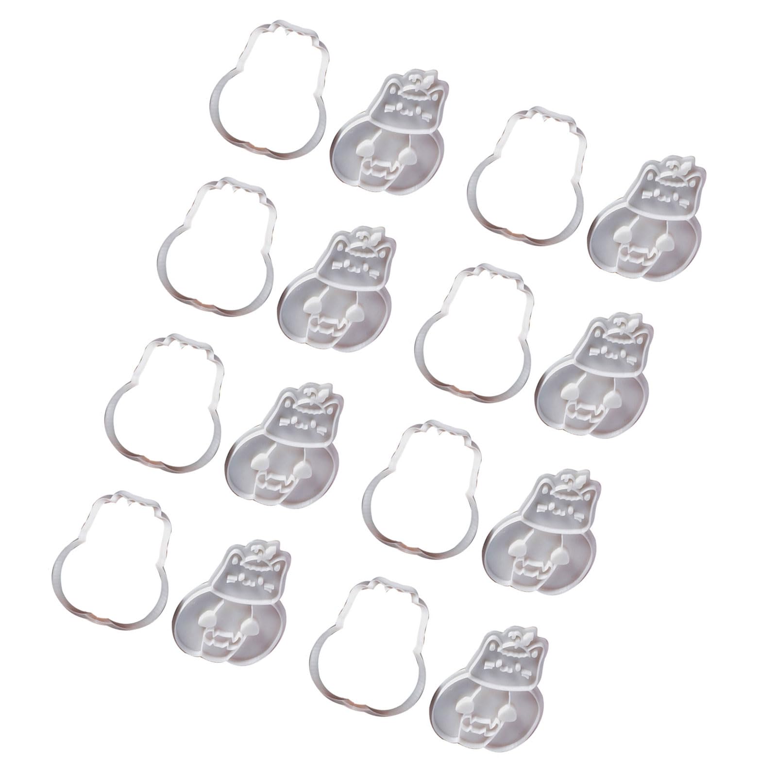 Nucelit Of 8 Halloween Cookie Molds Baking Pastrys Molds Cats Shape Biscuit Cutter Small Cookie Making Tool Baking Utensils