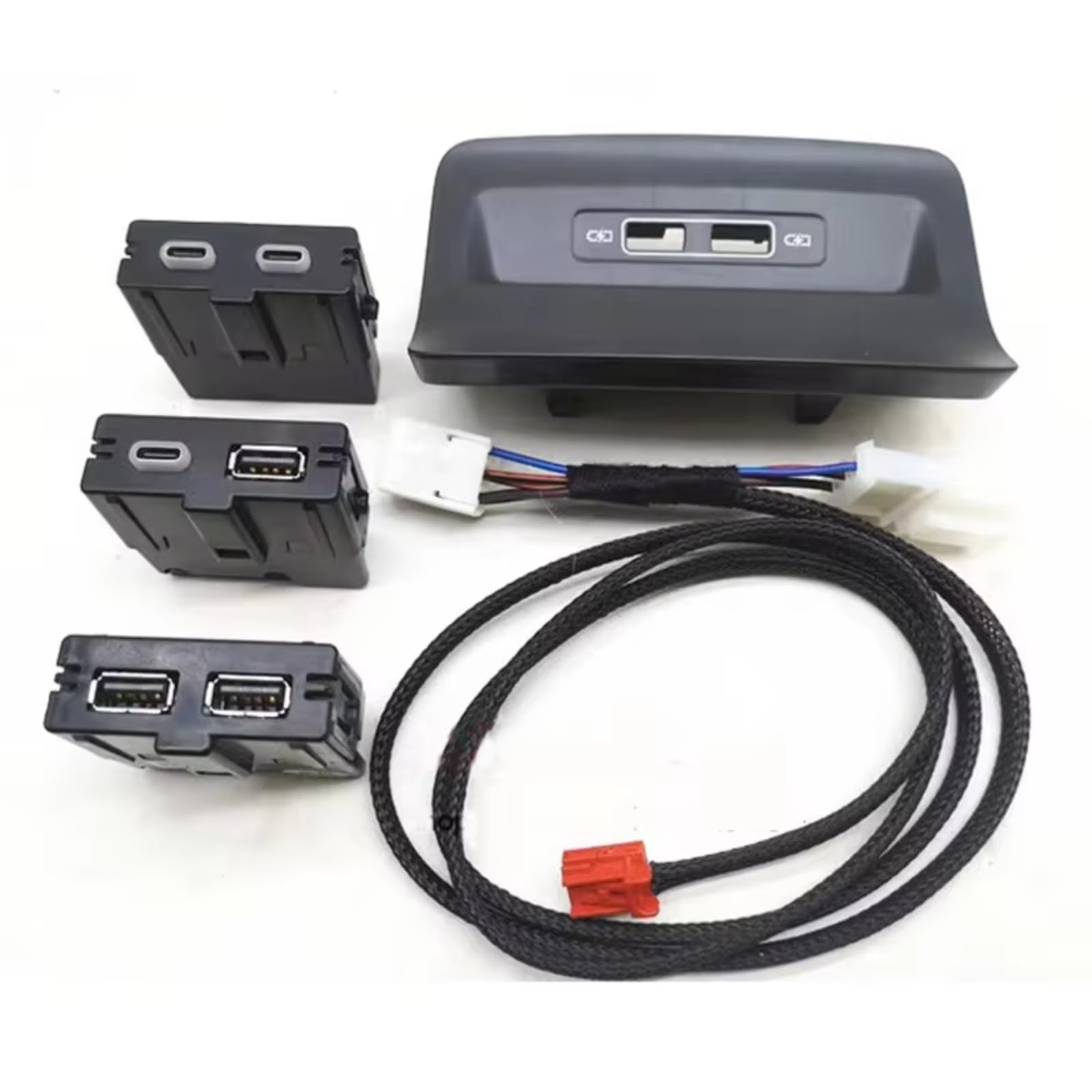 Per Skoda Per Kodiaq Per Karoq 5QD035726L Adattatore Presa Posteriore Per Sedile USB Accessori Sostituzione(USB)