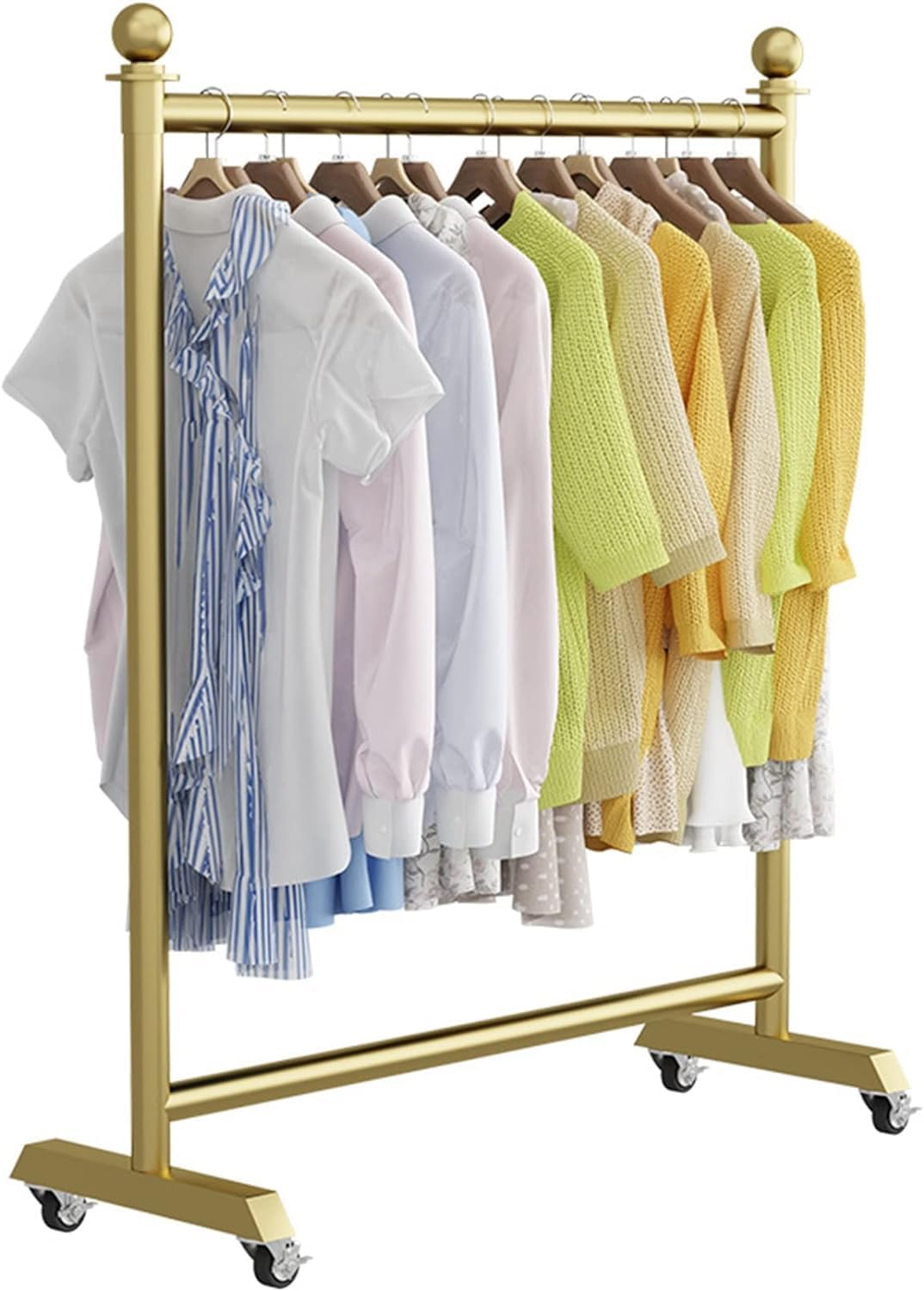 Rolling Clothes Rack per RetailGarment Display Stand Commerciale Floorfor Abbigliamento Regolabile Sto Scaffali forPerfect per Negozi di Abbigliamento.
