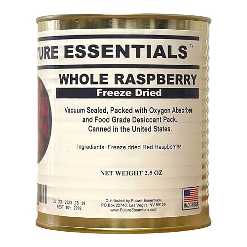 SAFECASTLE Bayas enlatadas de supervivencia de emergencia liofilizadas (fresas, frambuesas, arándanos) Larga variedad de almacenamiento a granel,