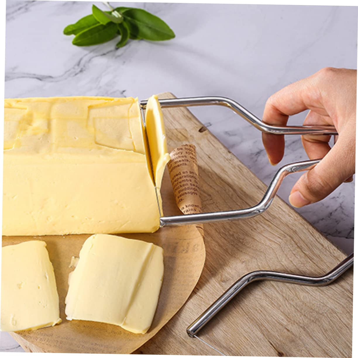 BRIGHTFUFU Butter Slicer Cutter Set Cheese Knife Cheese Slicer Kit Sturdy Stainless Steel Tools