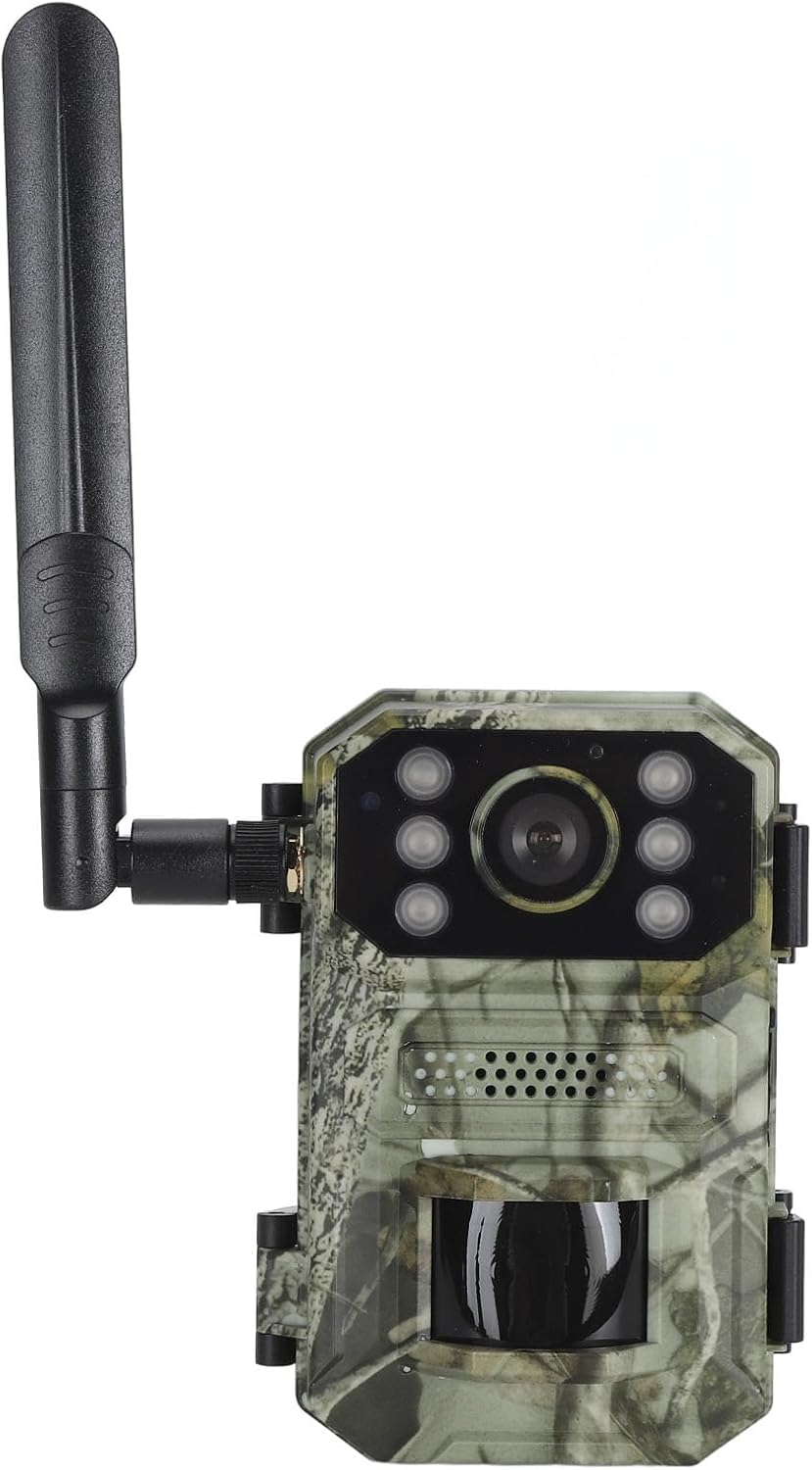 Fototrappola 4G 4K dotata di Pannello Solare, con Visione Notturna, 14MP, IP66, Angolo 120°, Rilevamento 25m, App Ucon, Ricarica Type-C – Telecamera da Caccia Professionale - CW984