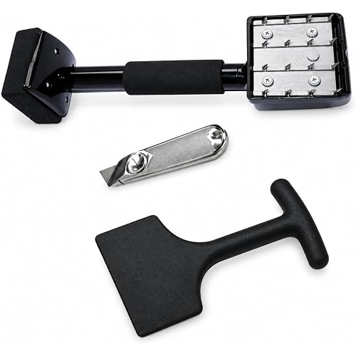Knee Kicker for Carpet Stretching, Carpet Knife and Carpet Tucker Combo, Carpet Installation Tools Kit (Multi-Pin Plate Kit (ZY495))
