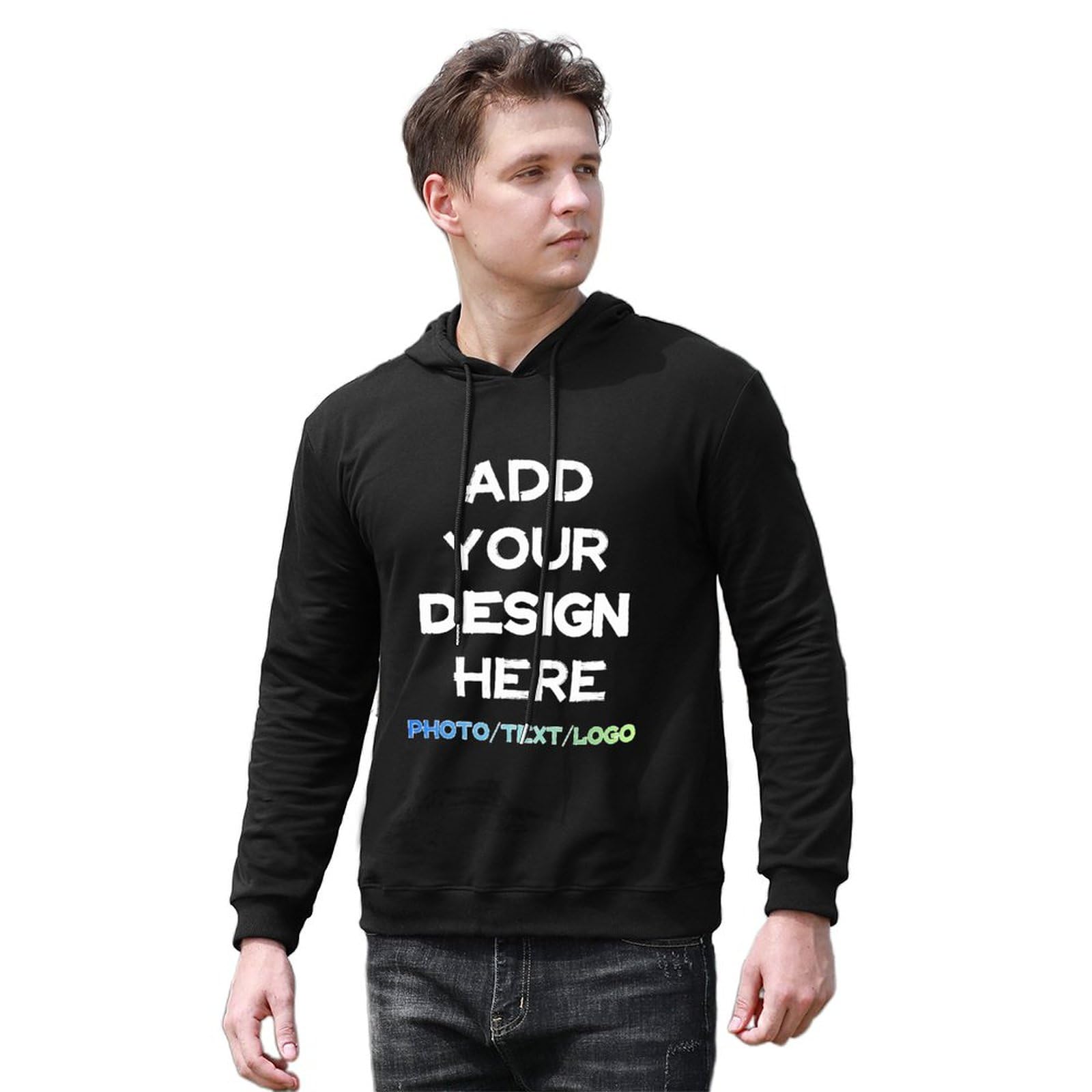 Sweats à Capuche personnalisés, concevez Vos Propres Sweat-Shirts avec Photo/Texte, Cadeaux à Capuche décontractés personnalisés pour Petit ami, Mari, Fils