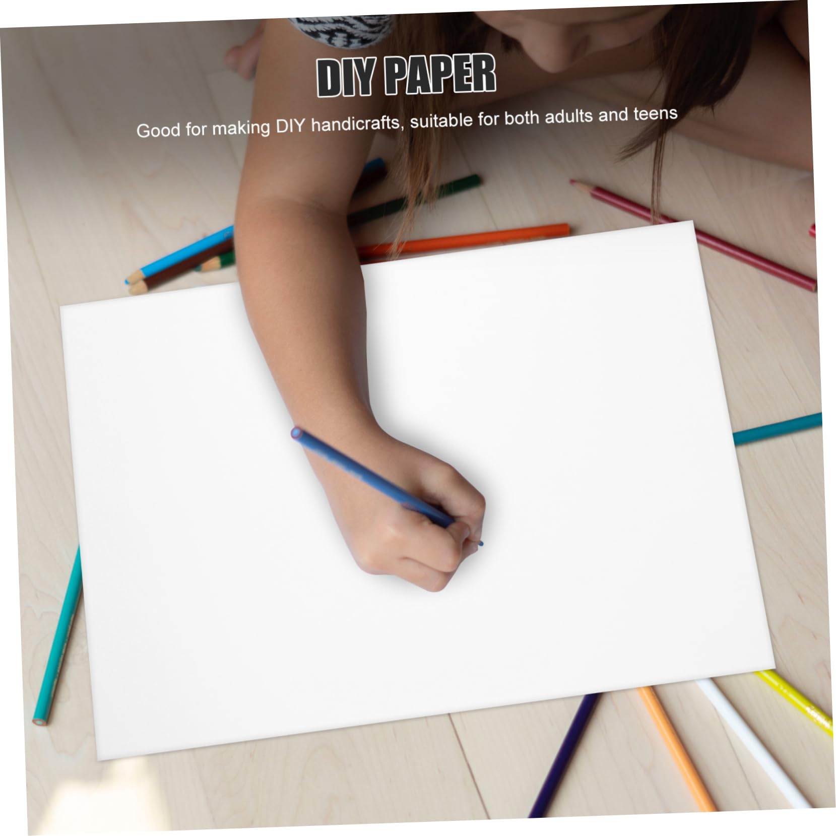 Papier à Dessin Blanc A3 220g/m², Lot de 50 Feuilles