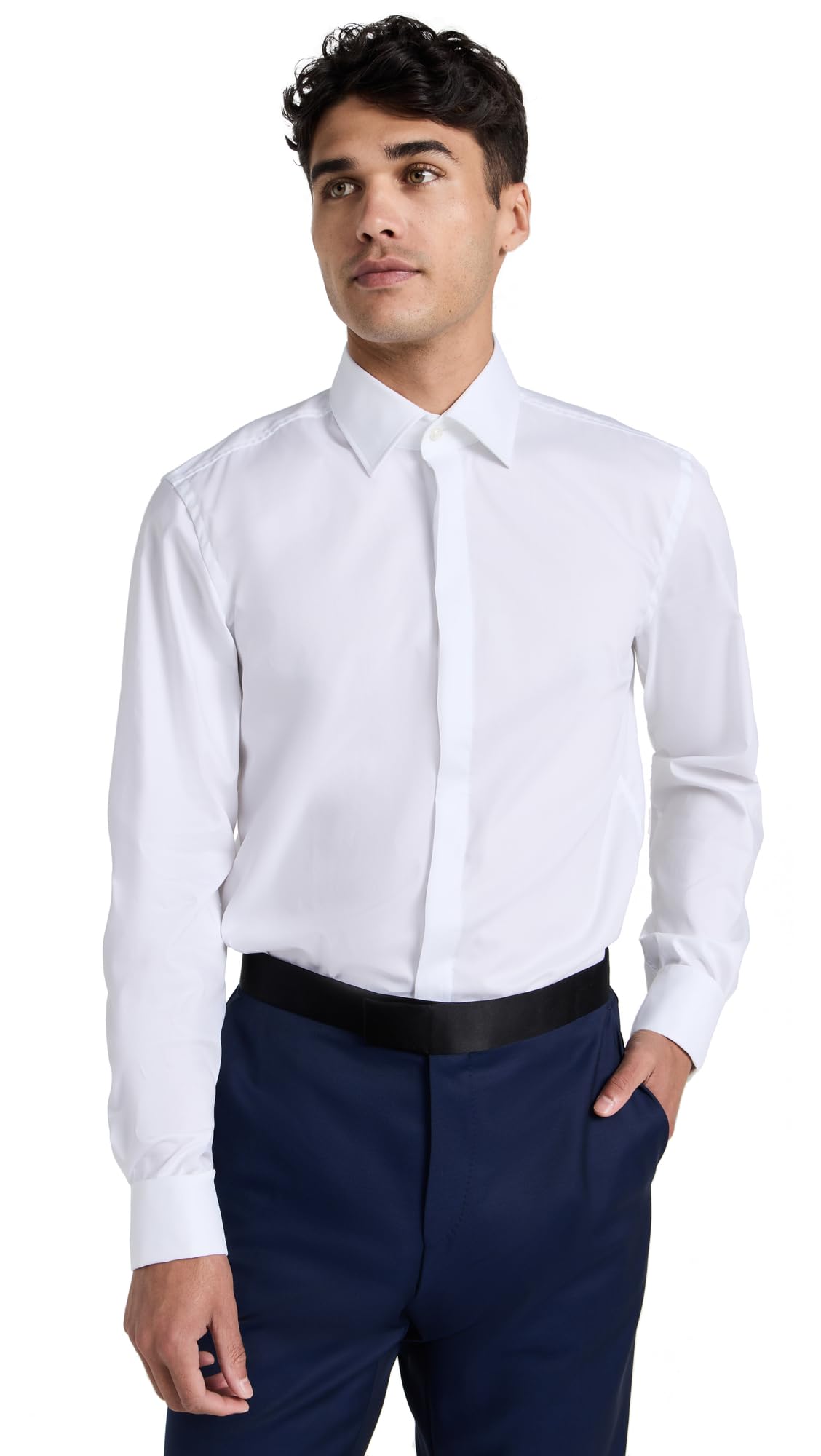 BOSS Mens Slim Fit Easy Iron Stretch Cotton Dress Shirt