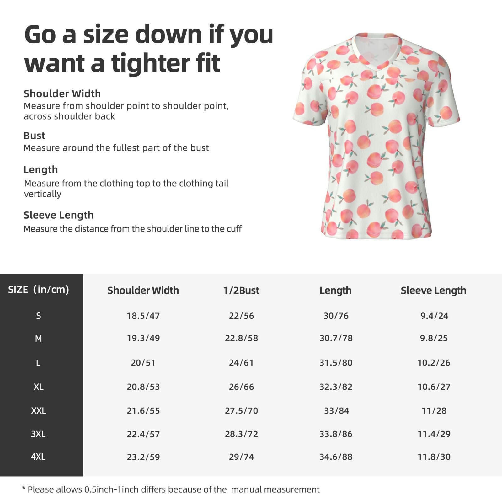 Stylish Athletic Sports Jersey Watercolor-Green-Peach Men's Rugby Jersey Medium