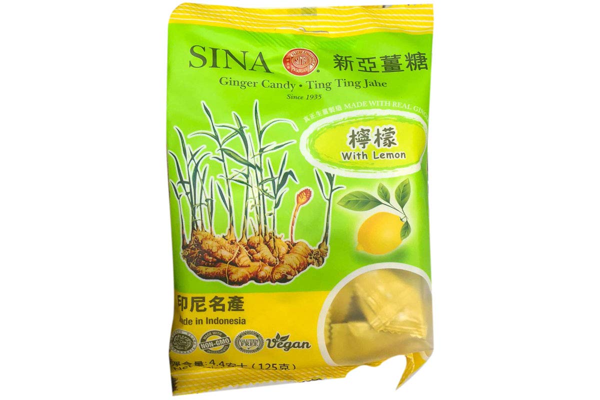Sina Ginger Candy ting Ting Jahe (With Lemon) 4.4oz