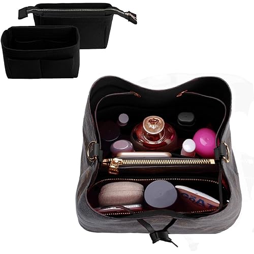 ZTUJO Purse Organizer, Bag Organizer, Insert Purse Organizer With 2 Packs In One Set For LV NeoNoe Noé Series perfectly