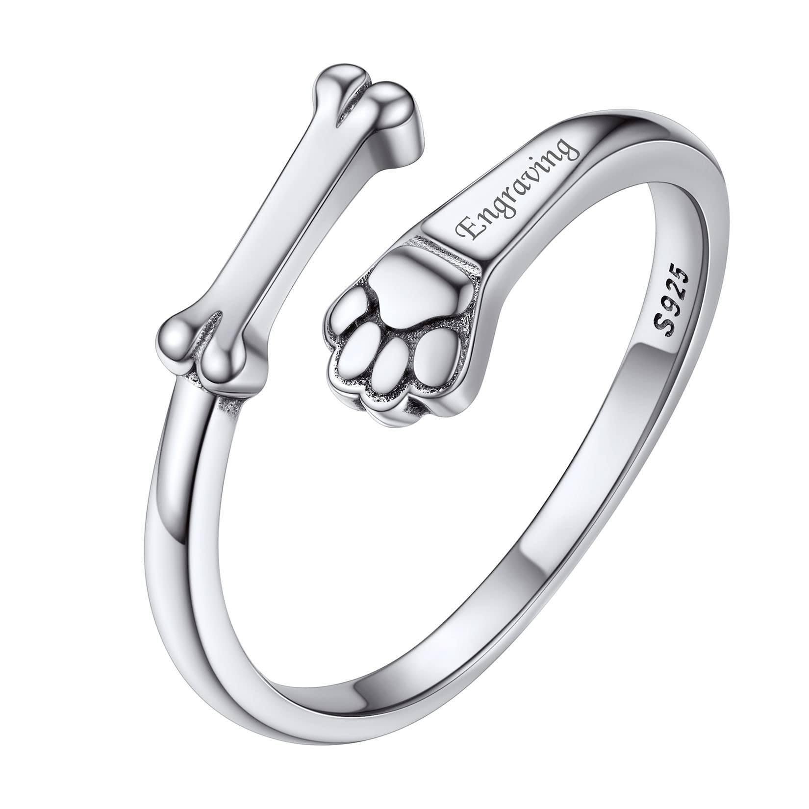 Sterling Silver Stacking Open Rings for Women Teens with Delicate Gift Packaging