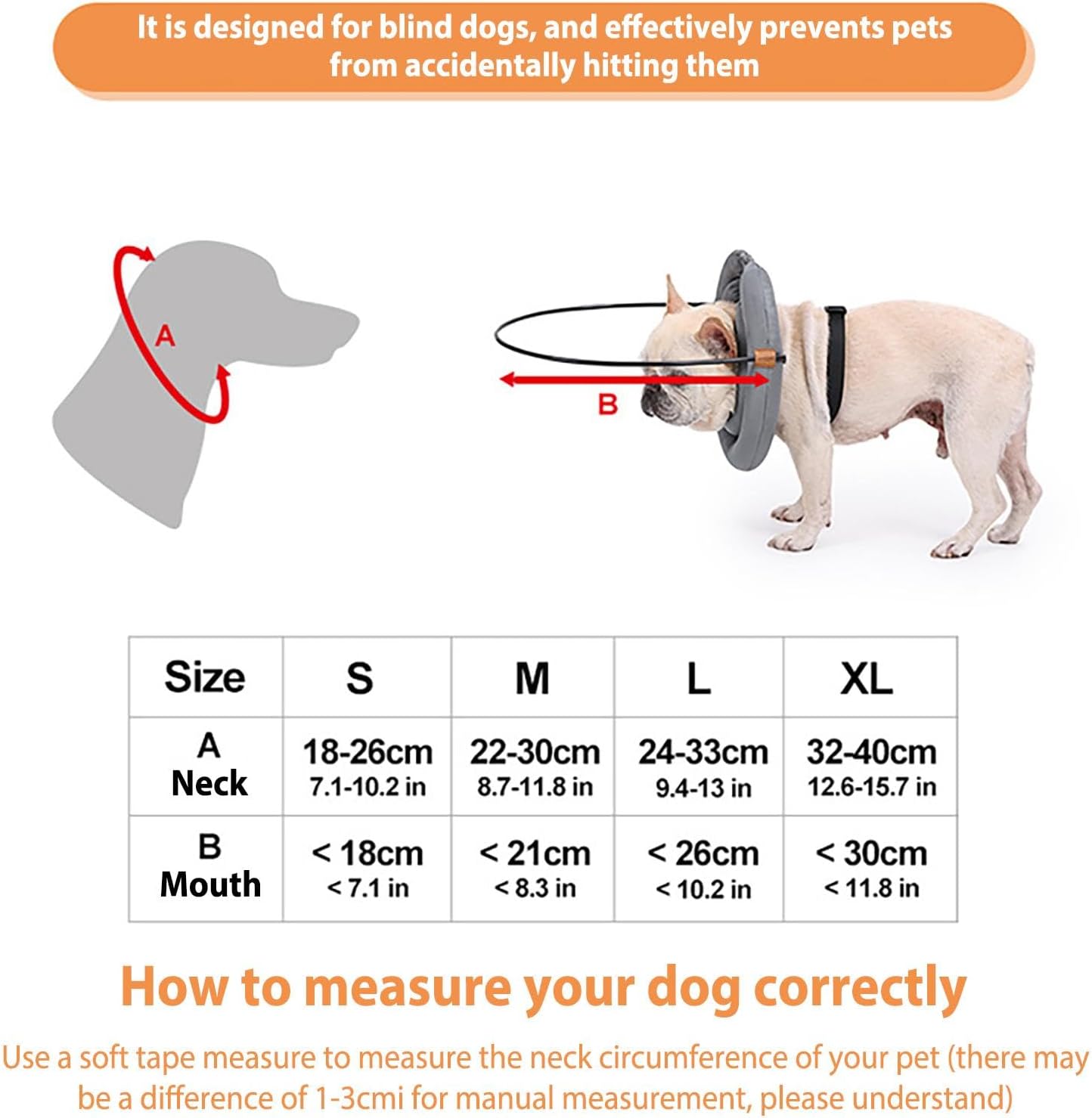 Blind Dog Bumper Guard - Collar Ring Blind Dogs, Collars & Accessories | Anti Collision Dog & Cat Rings Dog Head Protection Rings Guide Rings Cubier 7