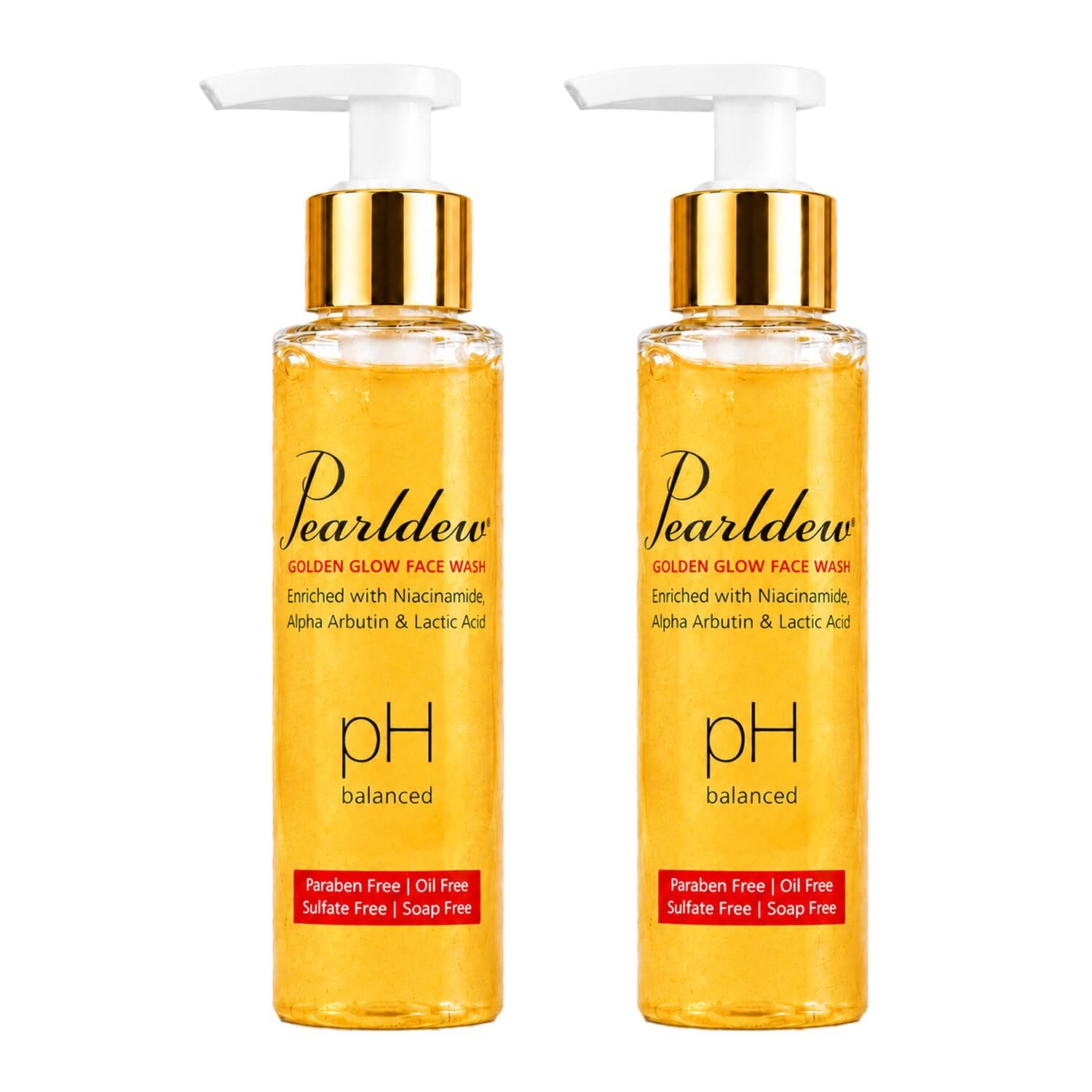 Pearldew Golden Glow Face Wash 100 ml | With Aloe Vera | Green Tea | Licorice | Vitamin C & Vitamin E | Sulphate Free | For All Skin Types | Men & Women - (Pack of 2)-image-19