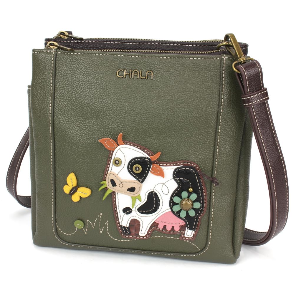 CHALA Merry Messenger RFID Protected Women Faux Leather Shoulder Purse with Adjustable Crossbody Strap