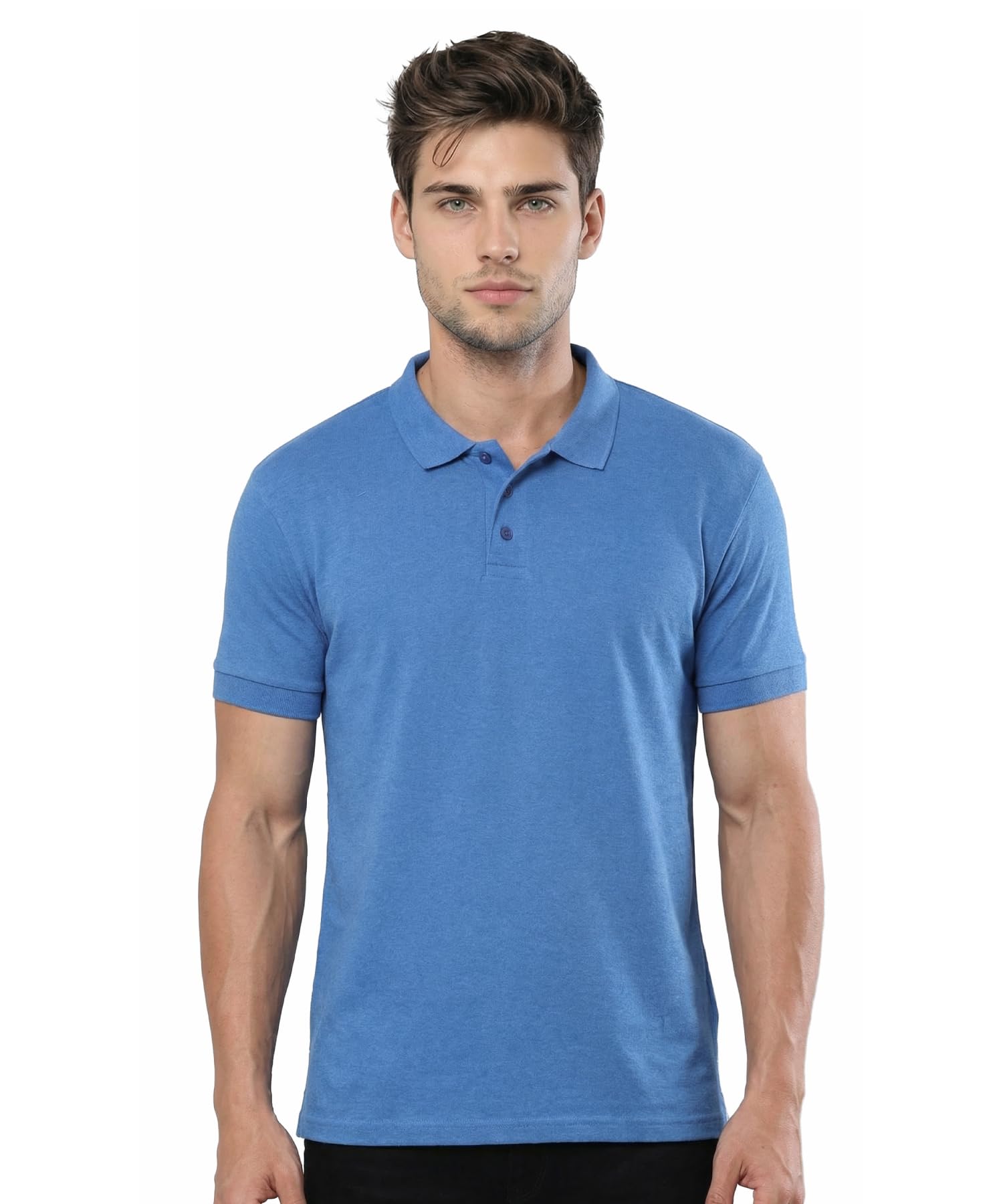 scott international Men’s Cotton Polo T-Shirt | Regular Fit | Breathable & Soft Fabric | Classic Collar with Button Placket | Casual & Office Wear | Summer Essential Polo Tee for Men-picture-11