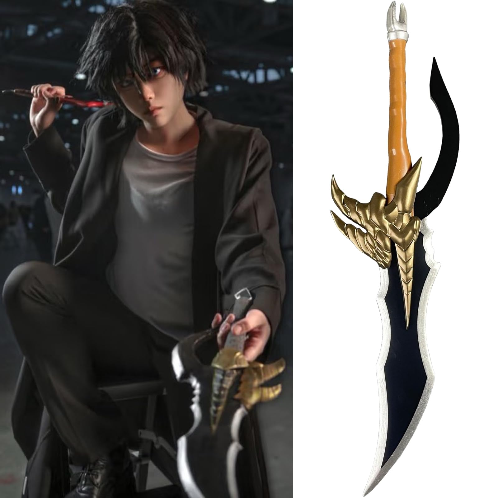 ナイトキラー　木製の剣　コスプレ小道具 Amazon.co.jp: 俺だけレベルアップな件 水篠旬 コスプレ道具