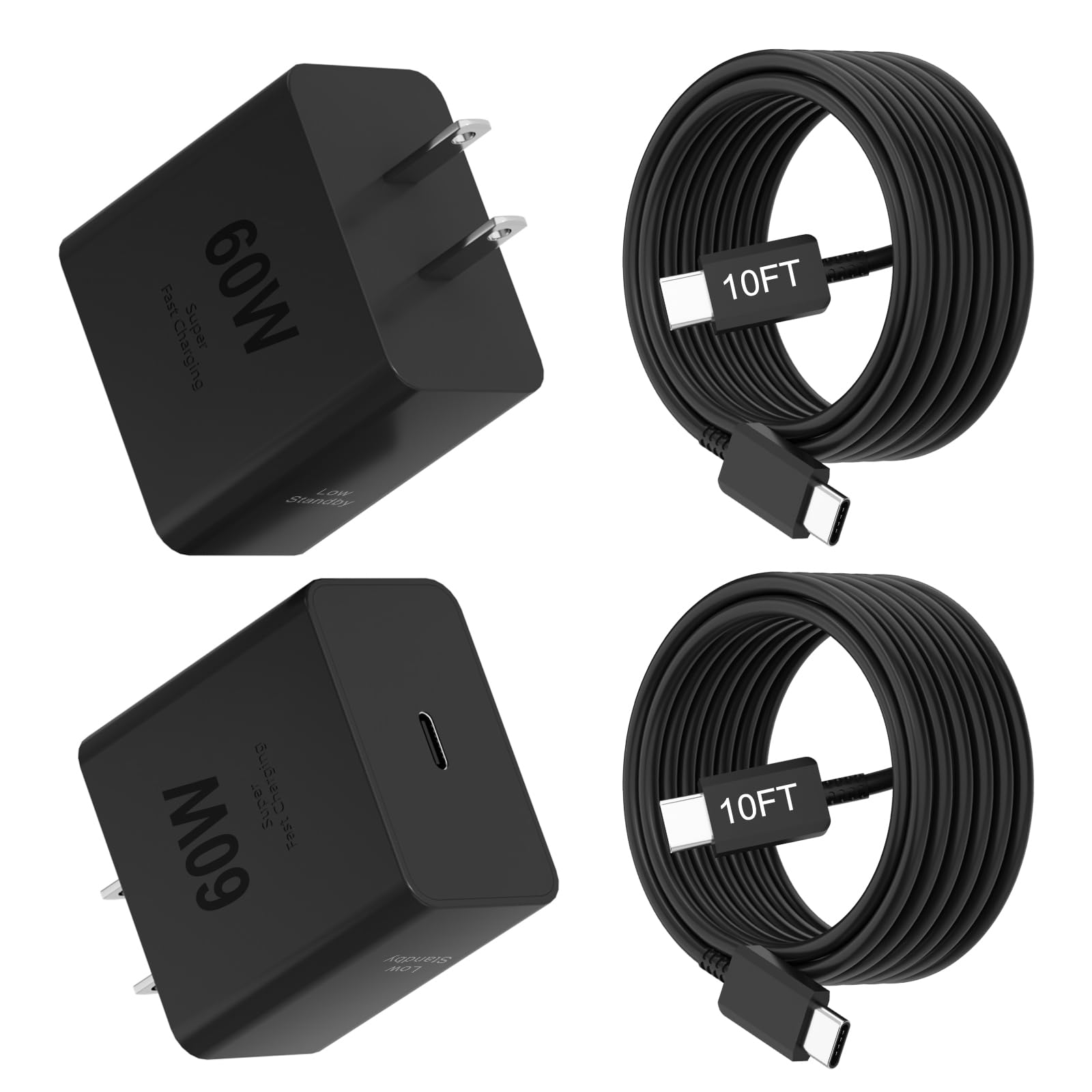 View 1 of ****ONLY ONE CHARGER*****
LKBeau 60W USB-C Super Fast Charger