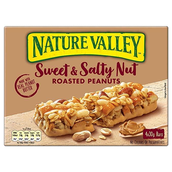 Nature Valley Sweet & Salty Nut Roasted Peanuts 4 Bars 120g