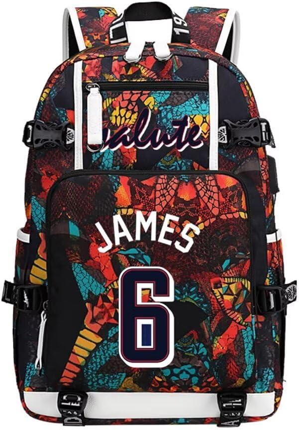 FANwenfeng Basketball Player LJ23 Multifunction Backpack Travel Daypack Fans Bag (Style 20)