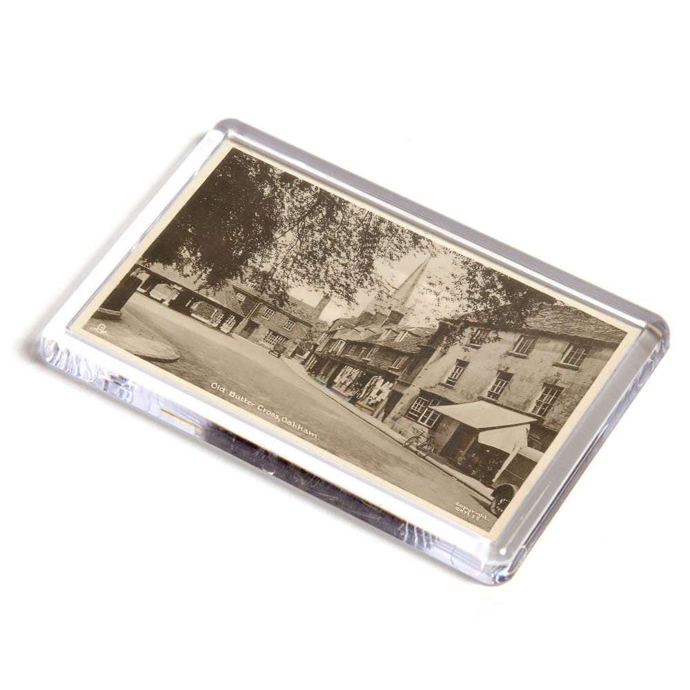 FRIDGE MAGNET - Vintage Rutland - Old Butter Cross, Oakham