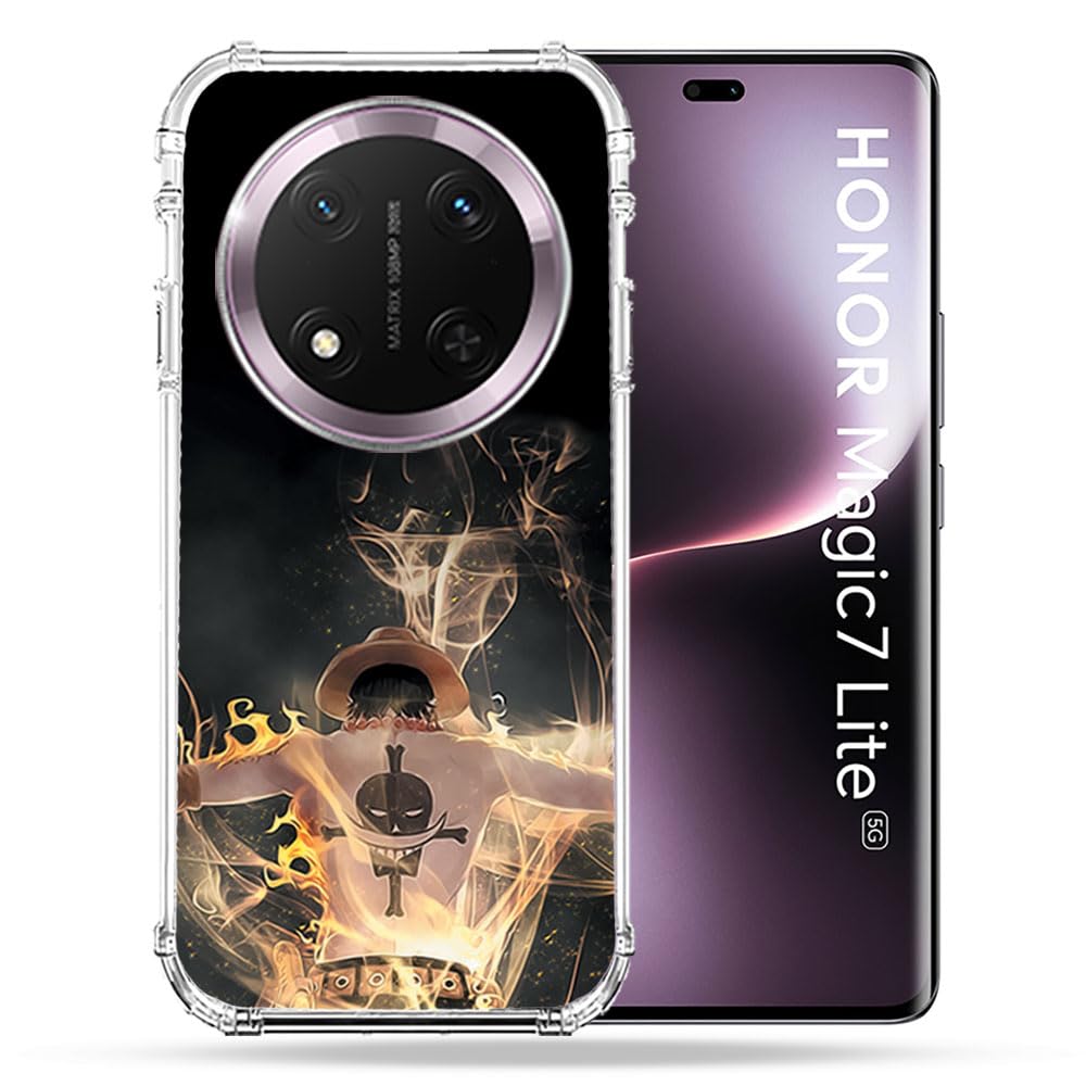 Cokitec Reinforced Case for Honor Magic 7 Lite 5G Manga One Piece Ace Black