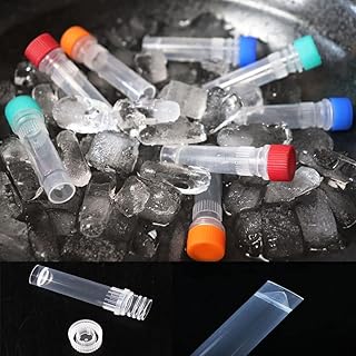 25pcs 1ml Lab Plastic Frost Test Tubes Vial Seal Cap, Graduated Marks Centrifuge Tubes Skirted Conical Bottom for Laboratory School Educational - Transparent