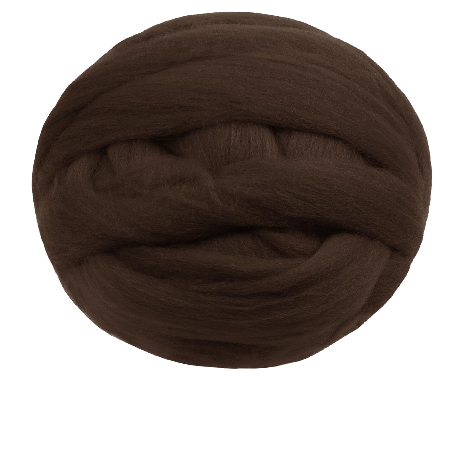 Uiopa Needle Felting Wool, 100g Felting Wool Soft Wool Roving Yarn, Yellow-Brown Wool Roving for Needle Felting, Wet Felting, Felting Projects, DIY Crafts