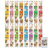 ごちそうタイム ドッグフード ポケットパック 100g(25g×4連) 8種×1 (計32食） くまねこ本舗オリジナル猫柄ミニ保存ジッパー袋付き セット