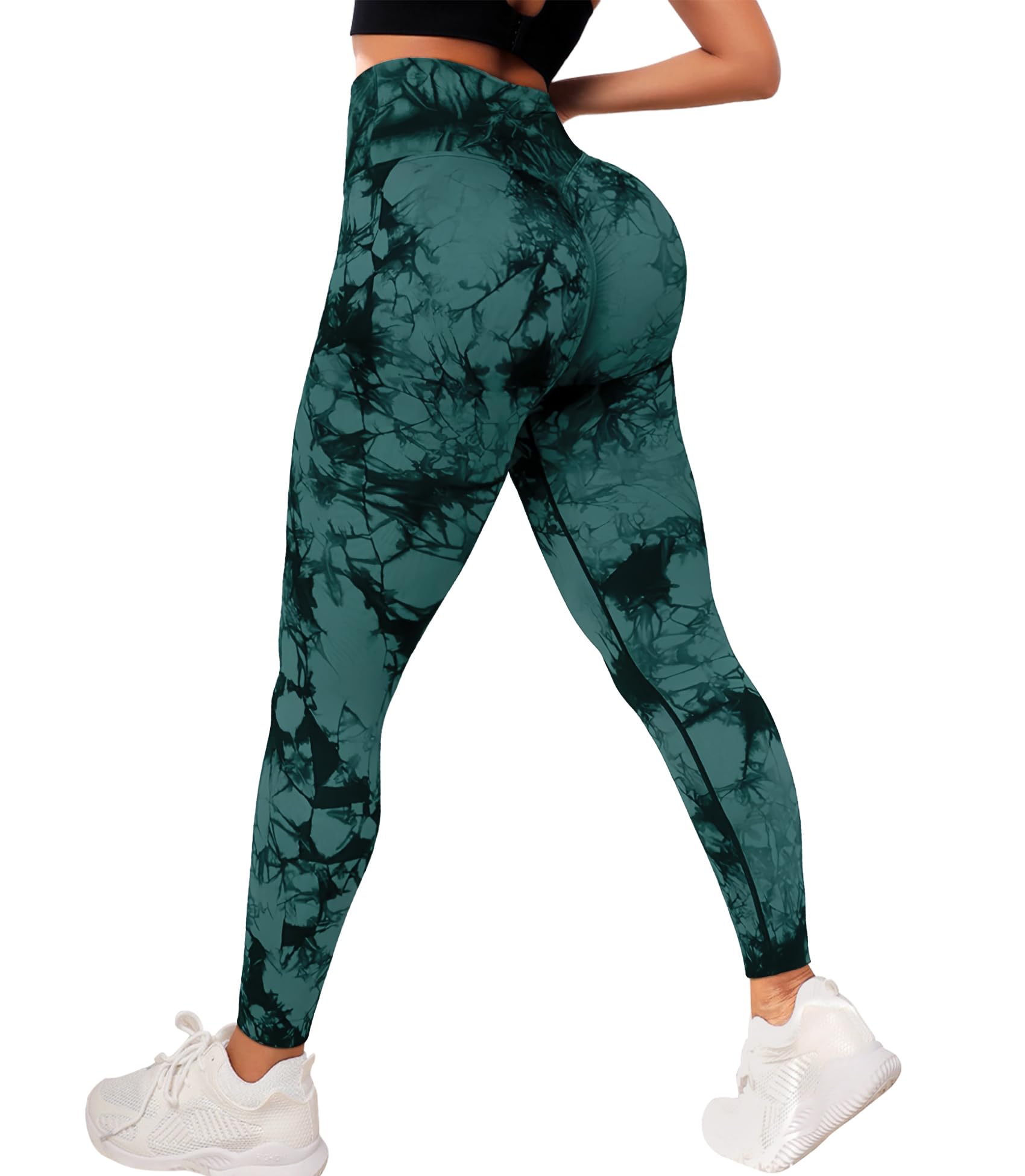 JGS1996 Hidden Scrunch Butt Lifting Leggings for Women Tummy Control High Waisted Workout Gym Seamless Impact Yoga Pants